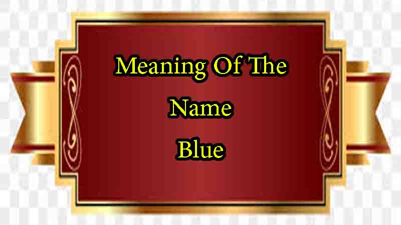 Meaning Of The Name Blue, Origin, Personality & Numerology